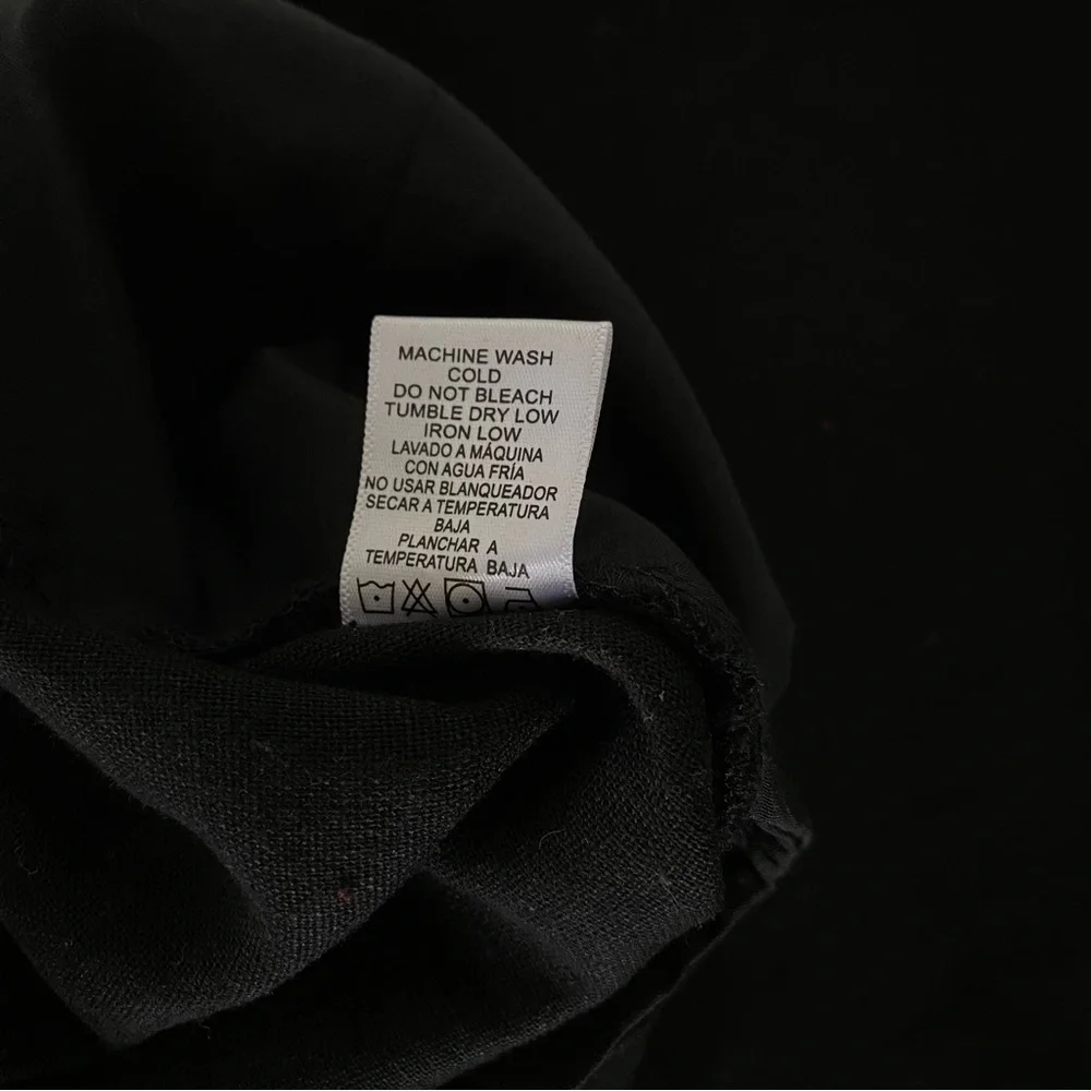Black Linen Blend Trousers - Picture 9 of 9